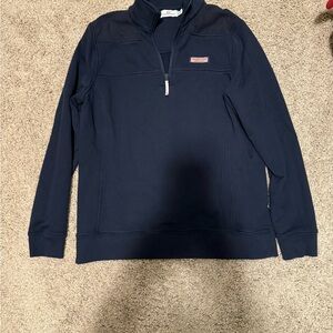 Vineyard Vines Blue Zip Up Sweater